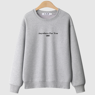 秋冬正肩卫衣女圆领2025新款爆款无帽加绒加厚大码春秋季内搭长袖