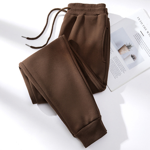 子显瘦哈伦秋冬卫裤 2026新款 小脚高腰加绒运动裤 女春秋韩版 运动裤