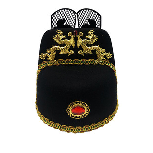 汉朝头饰东厂状元戏剧喜剧结婚新郎帽子乌纱展昭帽龙帽飞鱼头饰