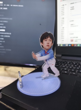 莎头组合孙颖莎王楚钦亚克力立绘桌面摆件手机支架明星周边摆件