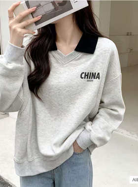 设计感秋季哺乳期上衣外出辣妈穿搭潮妈可外穿喂奶卫衣长袖女秋装