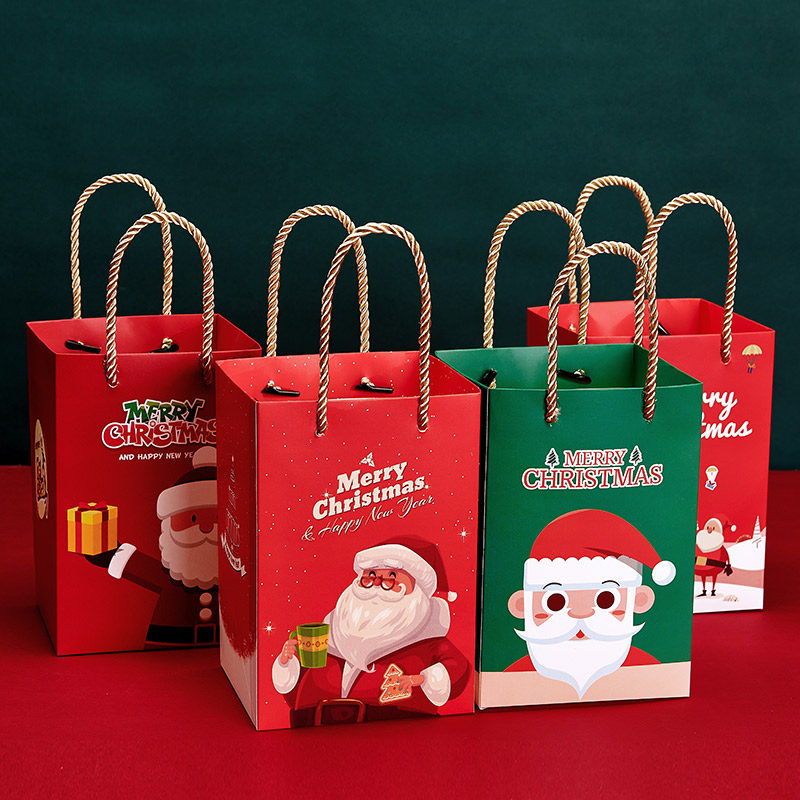 圣诞苹果盒christmas apple box handheld gift bag candy box