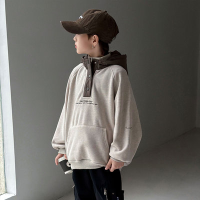 超好看男童卫衣加绒2025新款冬装