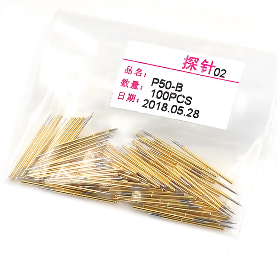P50/PA50系列探针 0.68弹簧针 0.9MM梅花头顶针 PCB测试治具配件