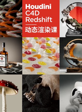 Houdini动力学艺术化的动态渲染案例教程特效高级感烟雾流体粒子