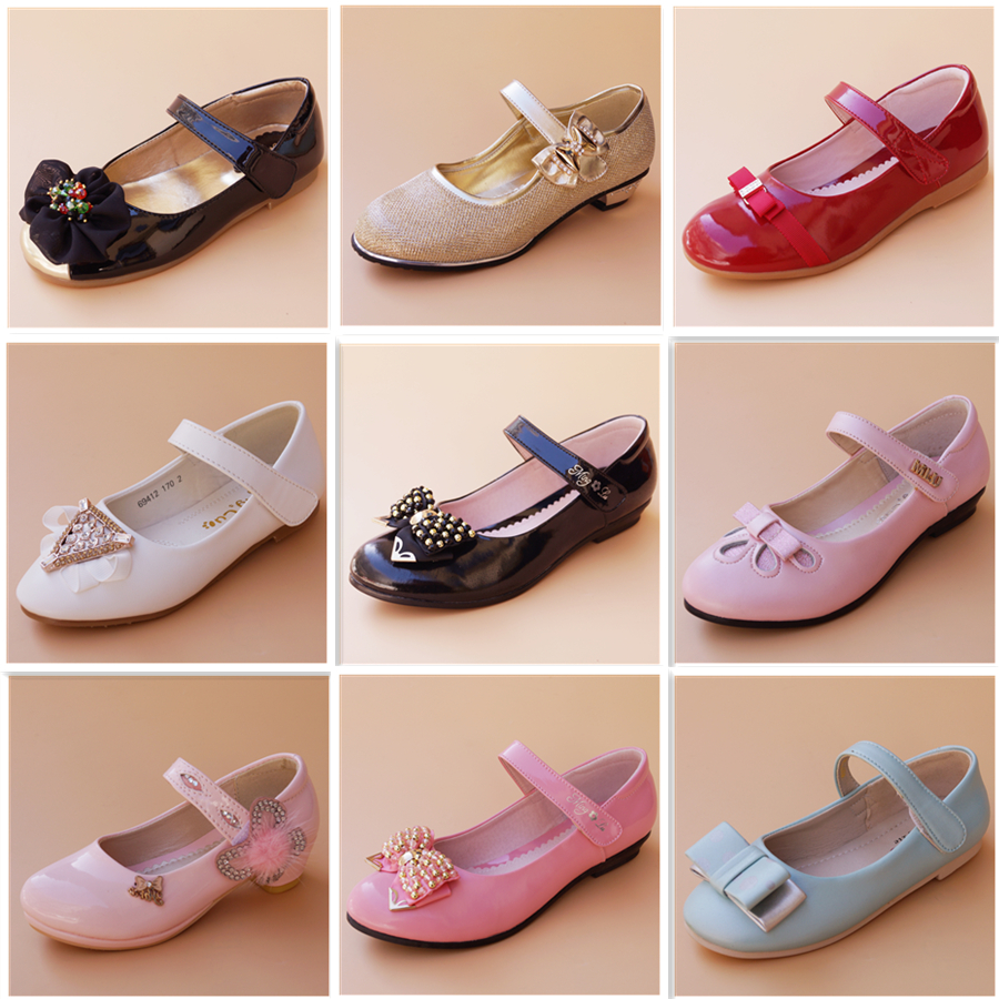 亏本清仓春秋季女童公主单皮鞋子