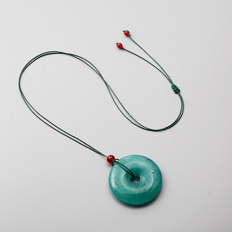 5mm皮绳穿小孔平安扣玉坠绳珠宝吊坠挂绳极细