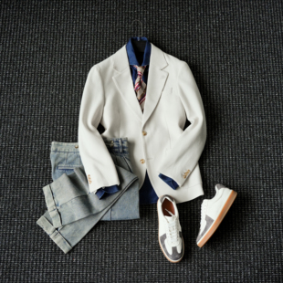 CssuGent那不勒斯皇后 高定刺绣绅装西服男优雅商务通勤西装外套