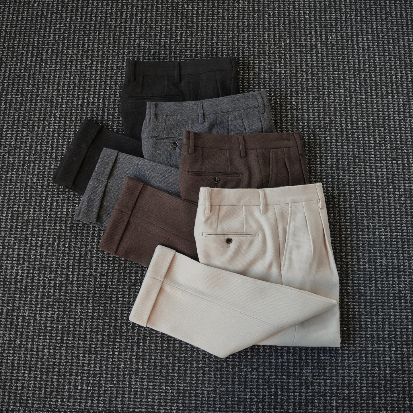 直筒长裤男冬季保暖西裤潮