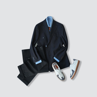 外套 西服男商务通勤西装 CssuGent那不勒斯皇后定制级戗驳领四季 款