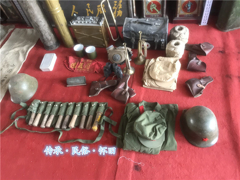 怀旧老物件红色收藏文化抗战物件展览军迷博物馆忆苦思甜红军草鞋
