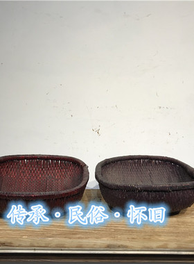 针线箩筐怀旧复古风柳编影视道具