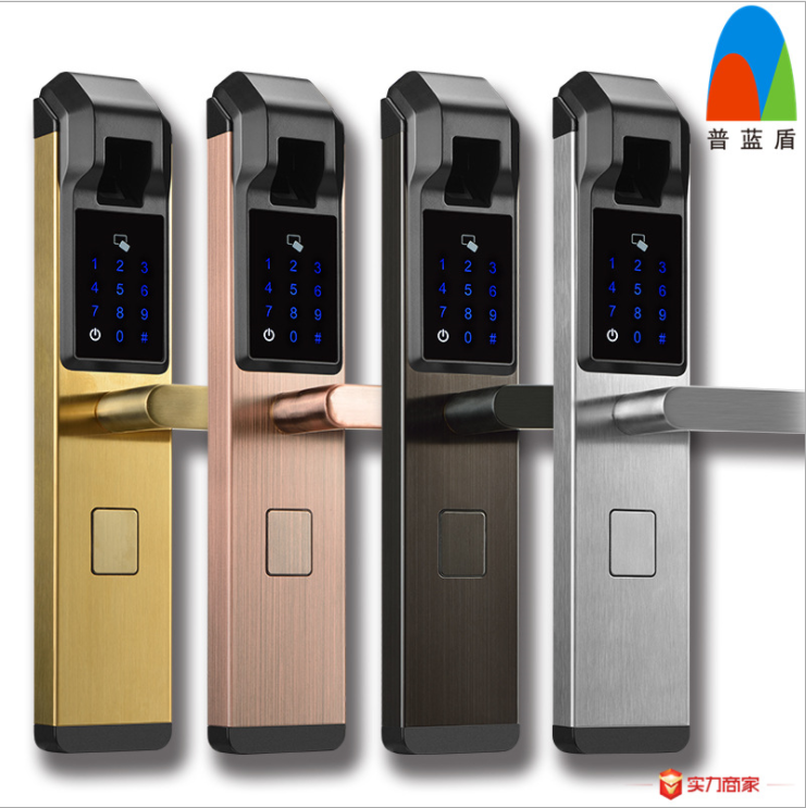 热销0件假一赔三APP半导体指纹锁刷卡电子智能锁防盗门密码锁普蓝盾适配王力锁体