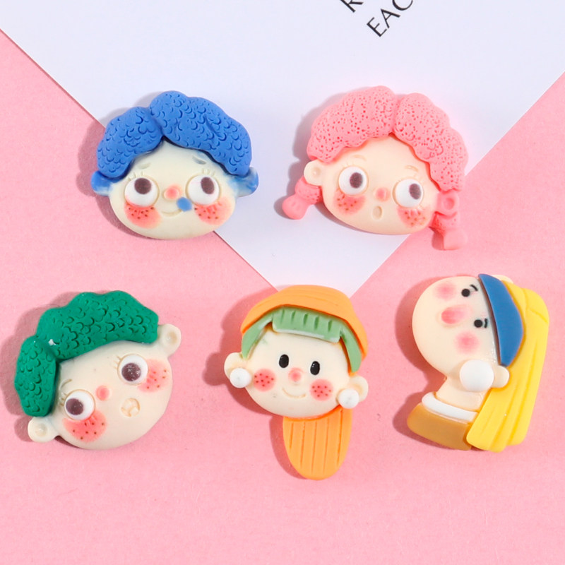 腮红卡通可爱男孩女孩情侣款奶油胶手机壳diy材料手工制作创意