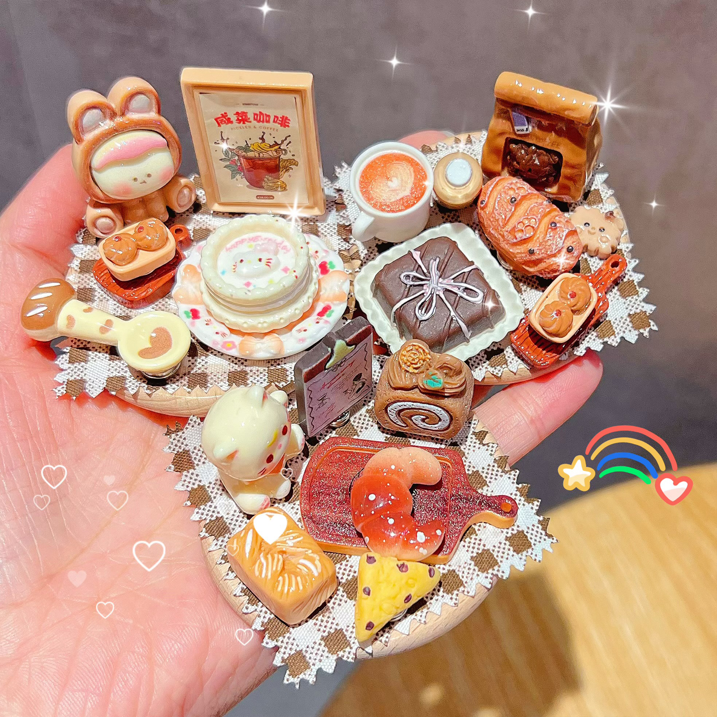 磁铁手工diy材料迷你仿真饼干蛋糕摆件可爱卡通甜品模型装饰品