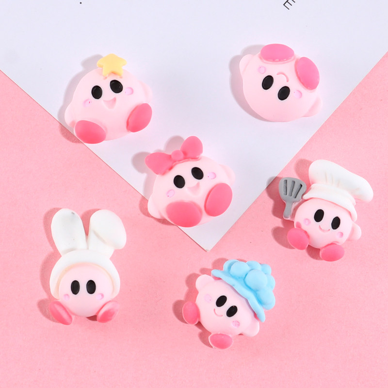 可爱卡通少女半面树脂配件奶油胶手机壳diy材料手工制作创意装饰