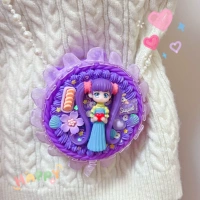 Сумка для девушки с пурпурным материалом