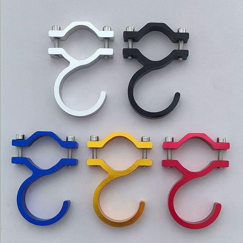 电动车挂物钩铝合金免打孔通用把手头盔多功能改装配件前置挂餐勾