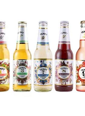 24瓶丹麦诱惑7号果味甜啤酒TEMPT接骨木味露酒330ml七号