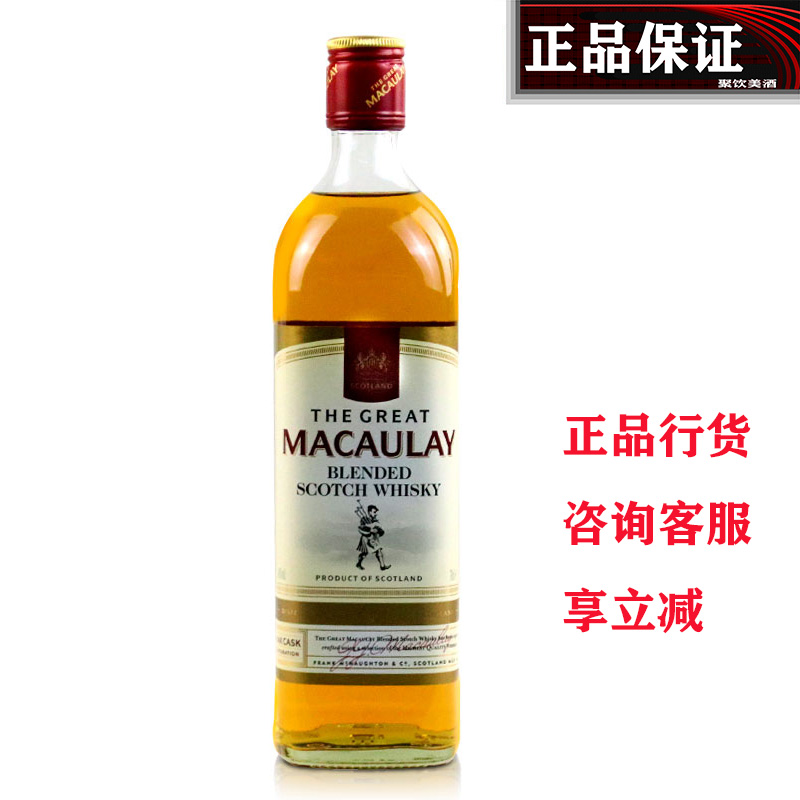 麦高瑞苏格兰威士忌700ml40度Macaulay 烈酒洋酒英国进口调酒基酒 酒类 威士忌/Whiskey 原图主图