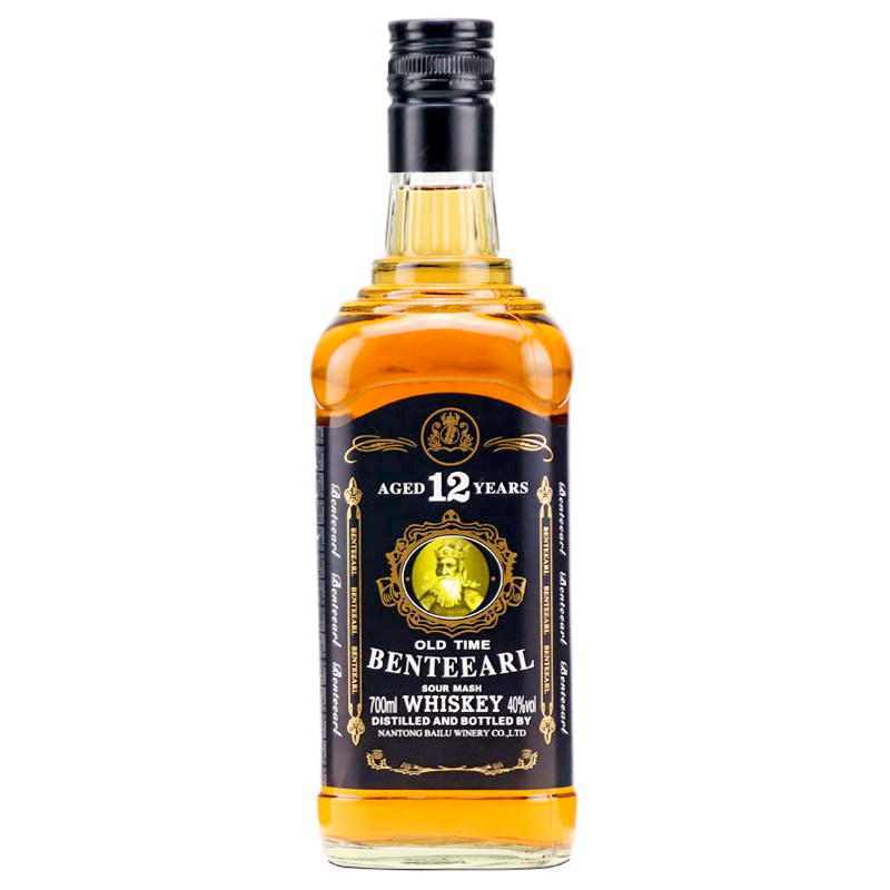 洋酒本特伯爵威士忌酒吧充场酒威士忌抖音可乐桶威士忌700ml40度