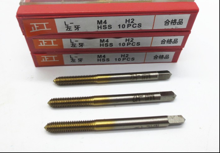正工镀钛 左牙挤压丝锥 倒螺左旋丝攻M3 M4 M5 M6 M8 M10 M12
