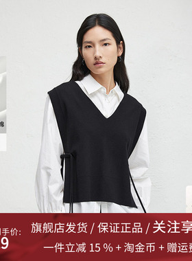 播2024秋季新款正肩设计衬衫套装女收腰显瘦休闲衬衣DDR3CD5049