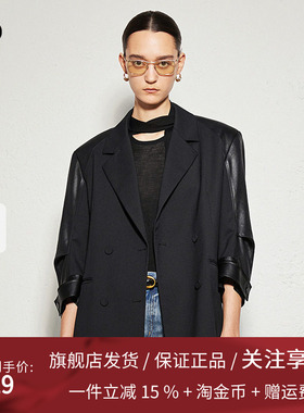 播商场同款黑标系列西装外套女24春秋气质宽松上衣BDR3XD2314