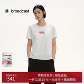 播商场同款 BDS2YD2503 T恤女25夏新款 Lisa Larson联名休闲宽松短袖