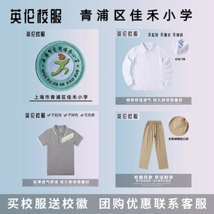 【校徽校服】上海市青浦区佳禾小学 英伦学生运动短袖T恤