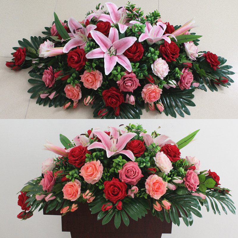 仿真挂花假花摆花前台装饰花花束图片