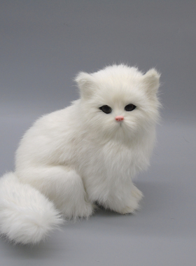 仿真猫咪毛绒玩具公仔动物工艺品