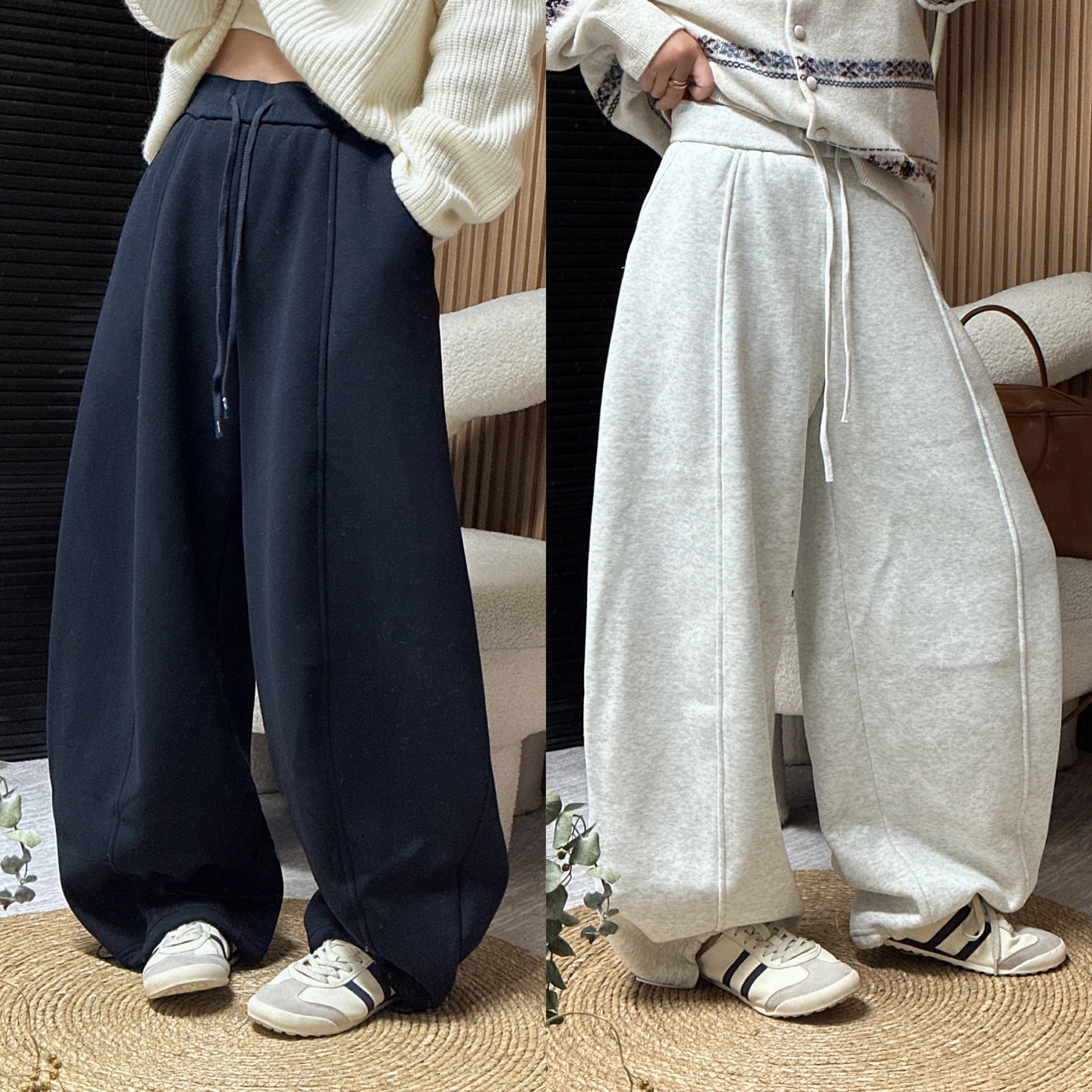 蚕茧型休闲裤气球长裤卫裤