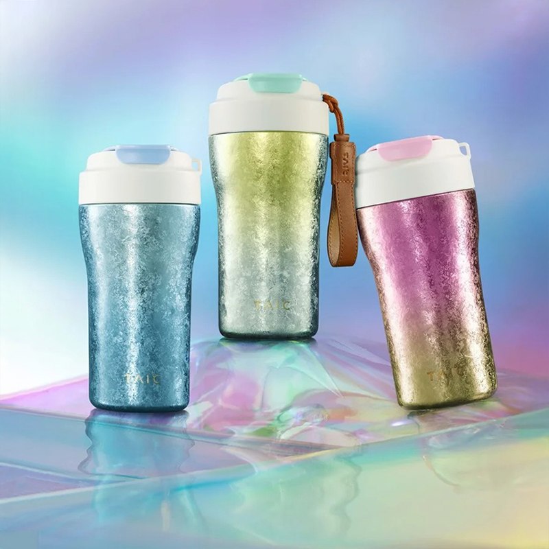 【正品带码】TAIC保温纯钛咖啡杯