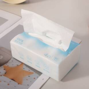 辰颐优品柔韧亲肤面巾纸24包原生木浆轻柔呵护湿水不破加厚四层