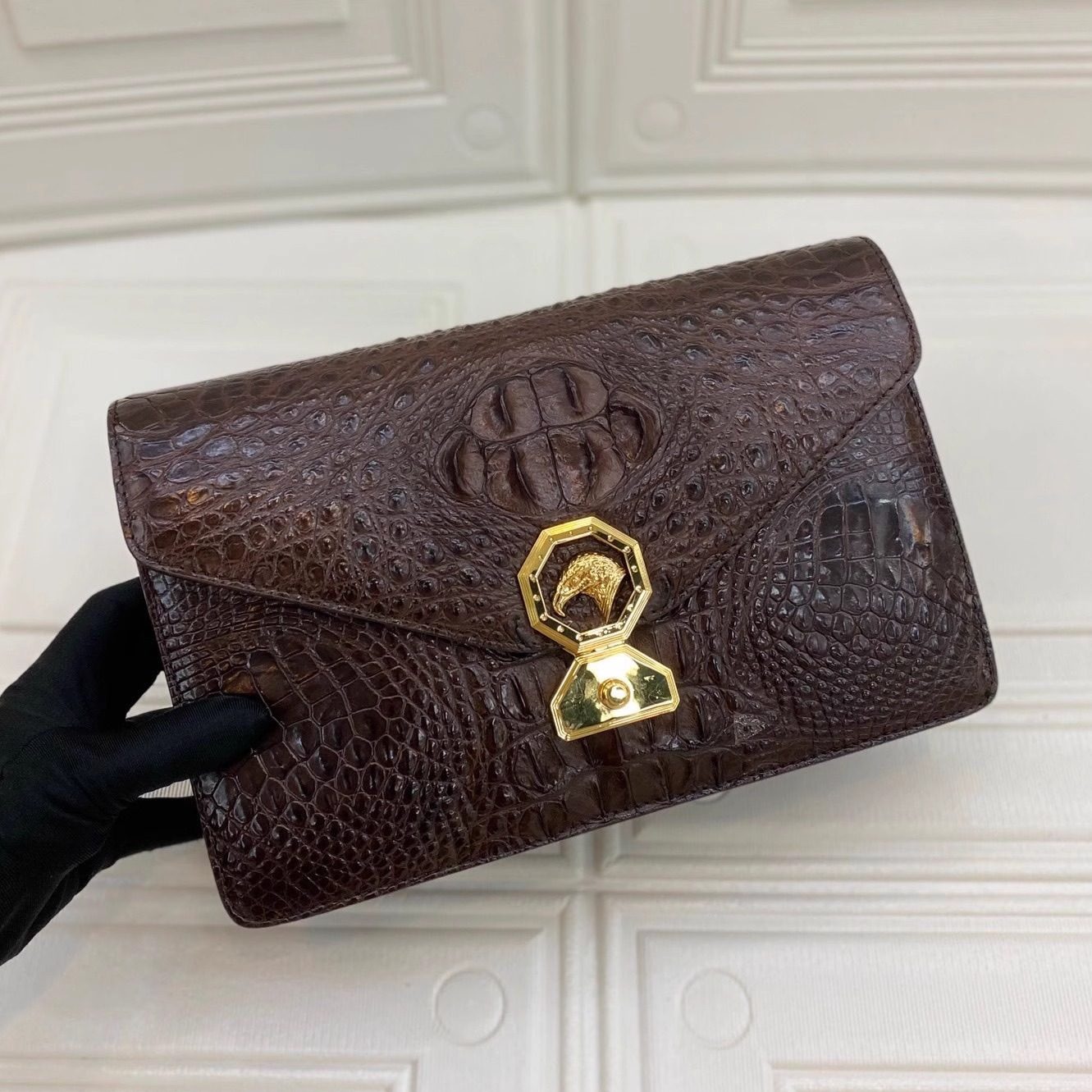 泰国进口鳄鱼皮男士密码锁手拿包真皮商务拉链包多隔层真皮手抓包,箱包皮具/热销女包/男包,男士包袋,淘宝优惠券,粉丝福利购,淘宝优惠卷