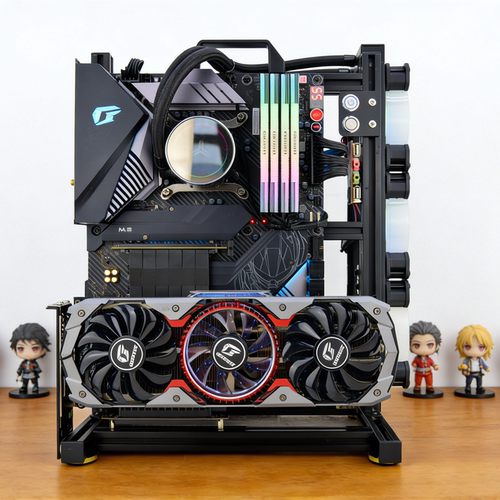 开放式铝材框架ATX水冷机箱