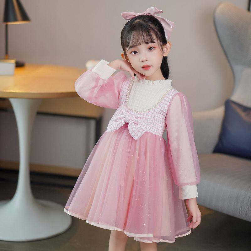 ABC2023秋冬新款女童连衣裙加绒加厚儿童公主裙时髦洋气韩版长袖,童装/婴儿装/亲子装,连衣裙,淘宝优惠券,粉丝福利购,淘宝优惠卷