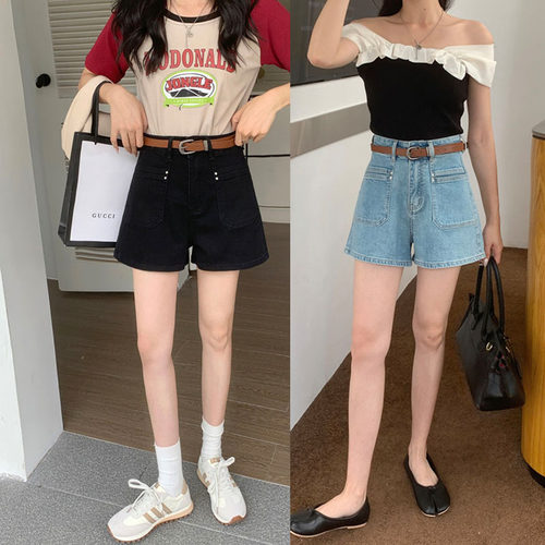 短裤3分裤高弹牛仔夏季女士