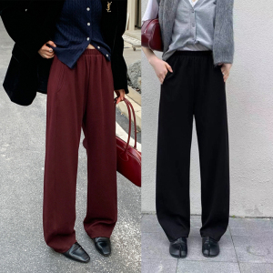 桐桐佳~冬季加厚高弹休闲香蕉裤女显瘦显高大码窄版阔腿裤NV88050