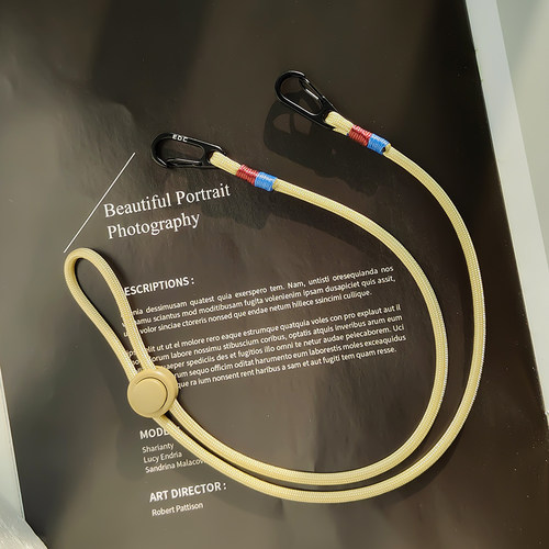 原创口罩防丢绳挂绳简约中性撞色