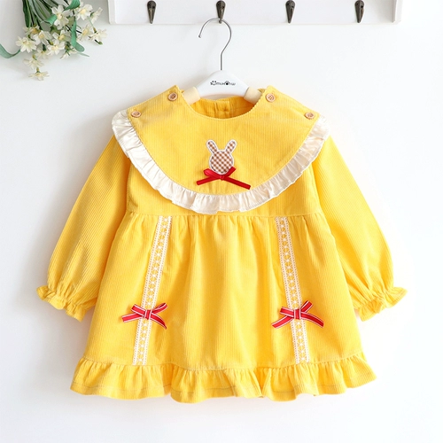 Вельветовый детский демисезонный водонепроницаемый съемный нагрудник для принцессы