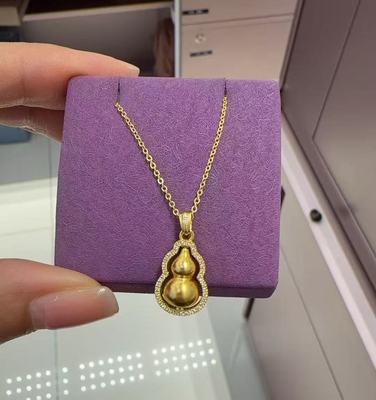 六福福禄葫芦黄金吊坠