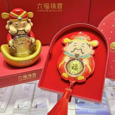六福珠宝新品黄金摆件