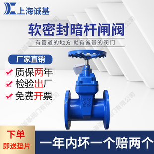 Z45X弹性座封暗杆软密封消防自来水重体阀门法兰闸阀DN80DN100