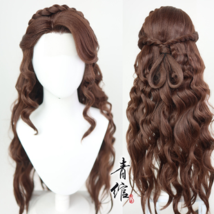 青绾 第五人格 心理学家 时装 朱丽叶仿手勾棕色COS假发套