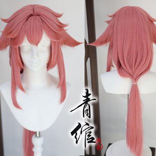 青绾 原 八重神子cos假发 神 毛娘接单玉米须反翘造型来图定制