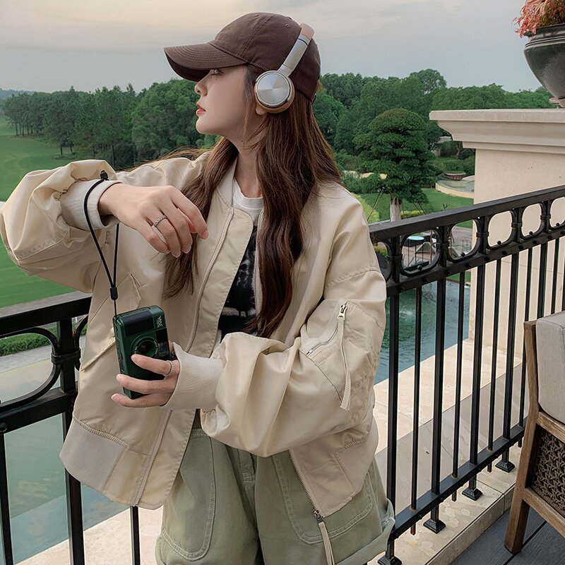 韩版小个子宽松百搭棒球服女外套