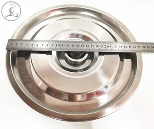 特厚36不锈钢汤锅汤桶盖20-22cm25下沉式凹凸平盖白钢盖26/28盖32