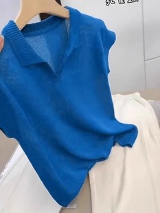 薄款 短袖 T恤女夏季 宽松上衣 简约慵懒时尚 特大码 300斤冰丝针织衫